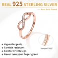 thumbnail image 4 of xianlin-Personalized 925 Sterling Silver Ring Simple Infinity Knot Rings Custom Engraved Eternity Wedding Band Promise Rings Size 4-12, 4 of 4