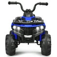 thumbnail image 3 of Barara King Kids 6V ATV, LED Lights, Music, Foot Pedal, Blue, 3 of 7