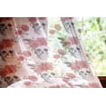 thumbnail image 2 of Rose Tulle Curtains with Rod Pocket, Watercolor Art Style Skull with Red Roses and Buds Gothic Halloween Pattern, Sheer Drape for Wedding Party 2 Panels, 7 Sizes, Vermilion Black Green, by Ambesonne, 2 of 3