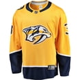 thumbnail image 2 of Men's Fanatics Jeremy Lauzon Gold Nashville Predators Home Breakaway Player Jersey, 2 of 3