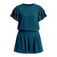 thumbnail image 3 of MAIHAN Outfits for Women Y2k Outfits Short Sleeve Tops Shorts Set Cute 2 Piece Outfits for Women Comfortable Playwear Daily Wear, 3 of 3