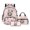Pink-Panda Floral, variant on Kuiaobaty Black Cat Stars Print Backpack Set with Lunch Box Pencil Case for Teen Girls Boys Portable Lunch Bag Backpack with Adjustable Strap Sturdy School Bag Pencil Bags for Travel Camping