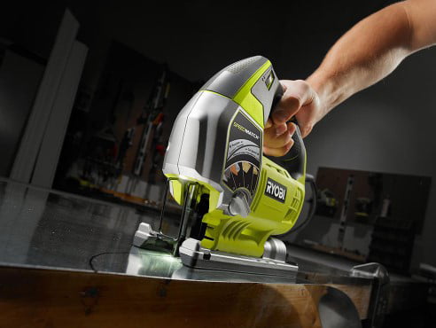 for sale online Kit with Wrench, Bag and 3 Blades Ryobi JS651L1 6.1A Variable Speed Jig Saw Green 
