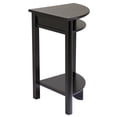 thumbnail image 4 of Pemberly Row Transitional Wood Corner Table with Curved Top in Espresso, 4 of 7