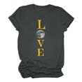 thumbnail image 5 of Sakmal Ladies Tops Plus Size Short Sleeve Crew Neck Quotes T-Shirts Ladies Shirts $5, 5 of 6