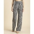 thumbnail image 3 of Moomaya Wide Leg Printed Palazzo Pants For Womens, Elastic Waist Bottoms, 3 of 9