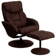 thumbnail image 1 of Bowery Hill Fauteuil Inclinable et Pouf en Brun Foncé, 1 of 1