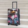 thumbnail image 4 of Cauagu Lady Duck Print Travel Luggage Cover,Travel Dust-proof Suitcase Cover Softside Suitcase Protector for 18-32inch,Not Included Suitcase, 4 of 8