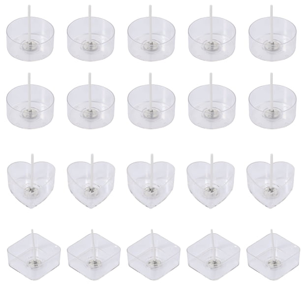 Juego de candelabro de 20 piezas con mechas de vela de 20 piezas para hacer velas de bricolaje