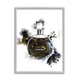 thumbnail image 3 of Stupell Industries Glam Cosmetic Bottle Black Gold Watercolor Perfume Bottle, 24 x 30, Design by Ziwei Li, 3 of 5