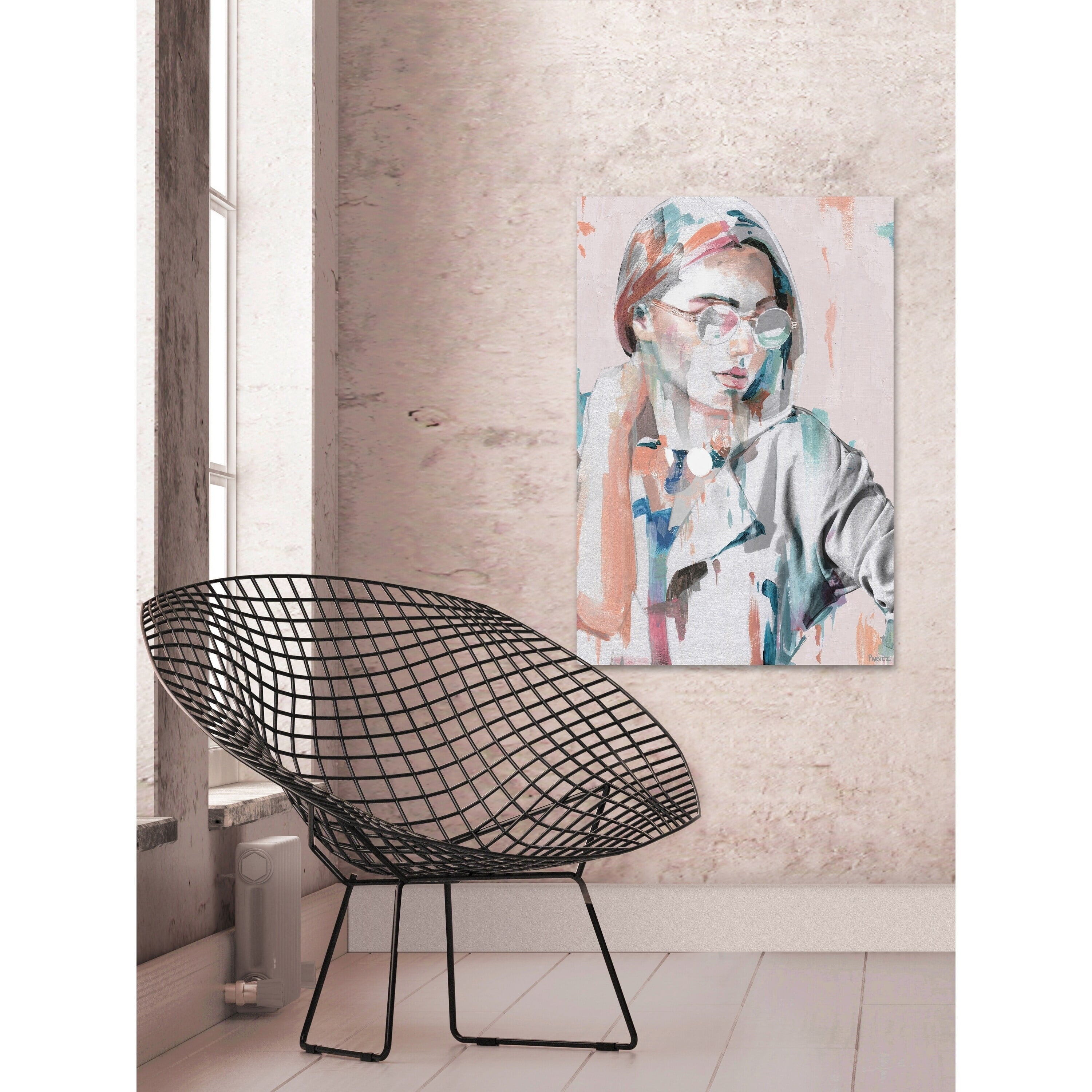Parvez Taj Hipster Girl Canvas Wall Art