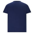 thumbnail image 3 of Coorders George Men’s & Big Men’s Breathable Cotton Crewneck Tee Tops with Short Sleeves, Navy, Size, XXL, 3 of 5