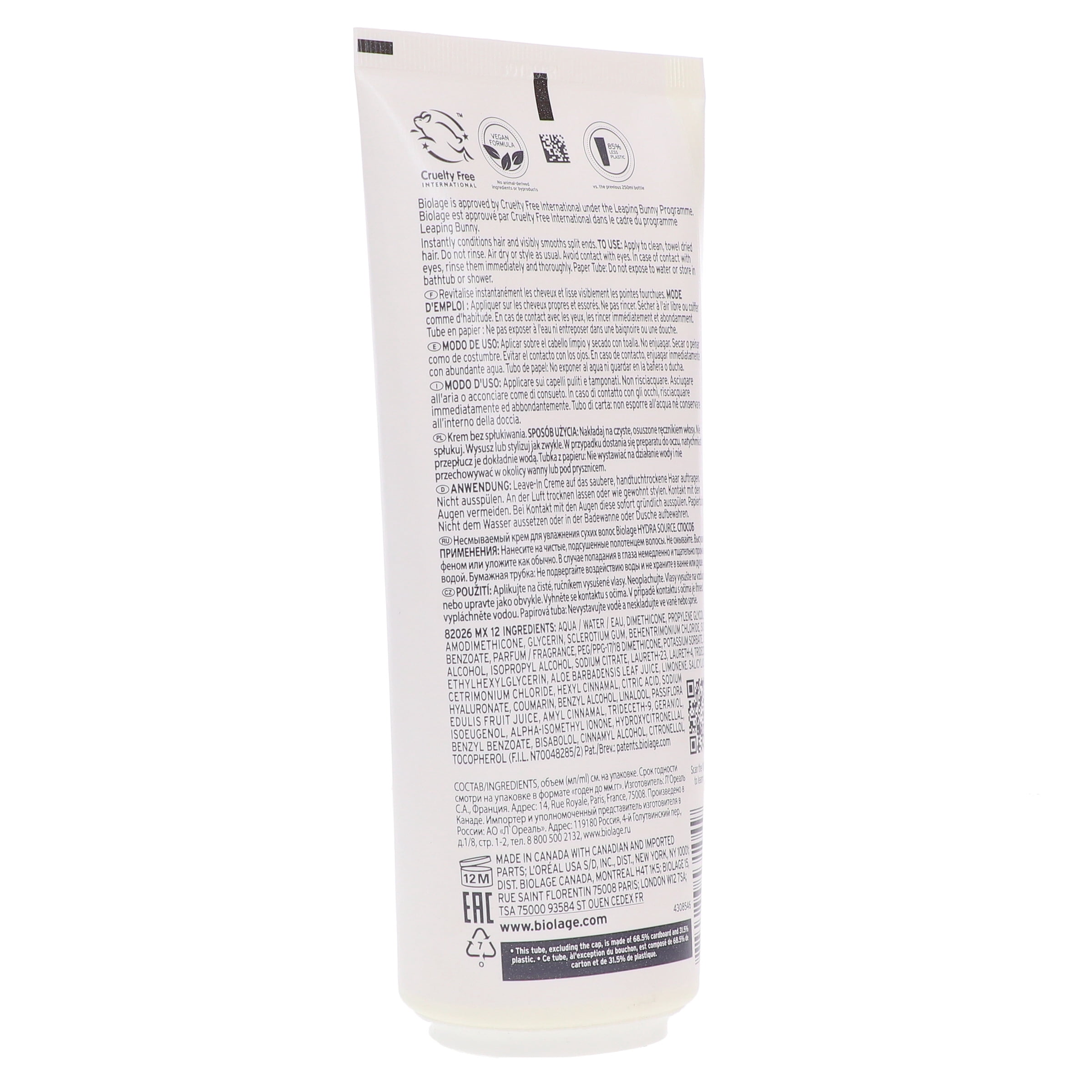 Biolage Hydra Source Daily Leave-In Cream 6.8 oz