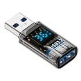 thumbnail image 1 of 1PC Digital LED Display USB 3.2 Adapter 36-60W 10Gbps Laptop Type-C Converter Data Transmission A-M to A-F, 1 of 5