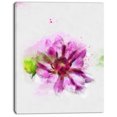 thumbnail image 2 of Fleur Violette avec Feuilles Vertes - Impression sur Toile Florale, 2 of 3