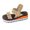 sandals 120#Khaki, variant on oqasdz Sandals for Women Ladies Fashion Solid Color Beach Shoes Nesh Elastic Band Wedge Sandals Trendy Versatile Casual Summer