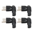 thumbnail image 2 of 5-15P To IEC320 C13 Converter Connector, Male To Female 4pcs Universal PDU Extension Power Plug Adapter 90 Degree  For Laptop Power Adapters, 2 of 7