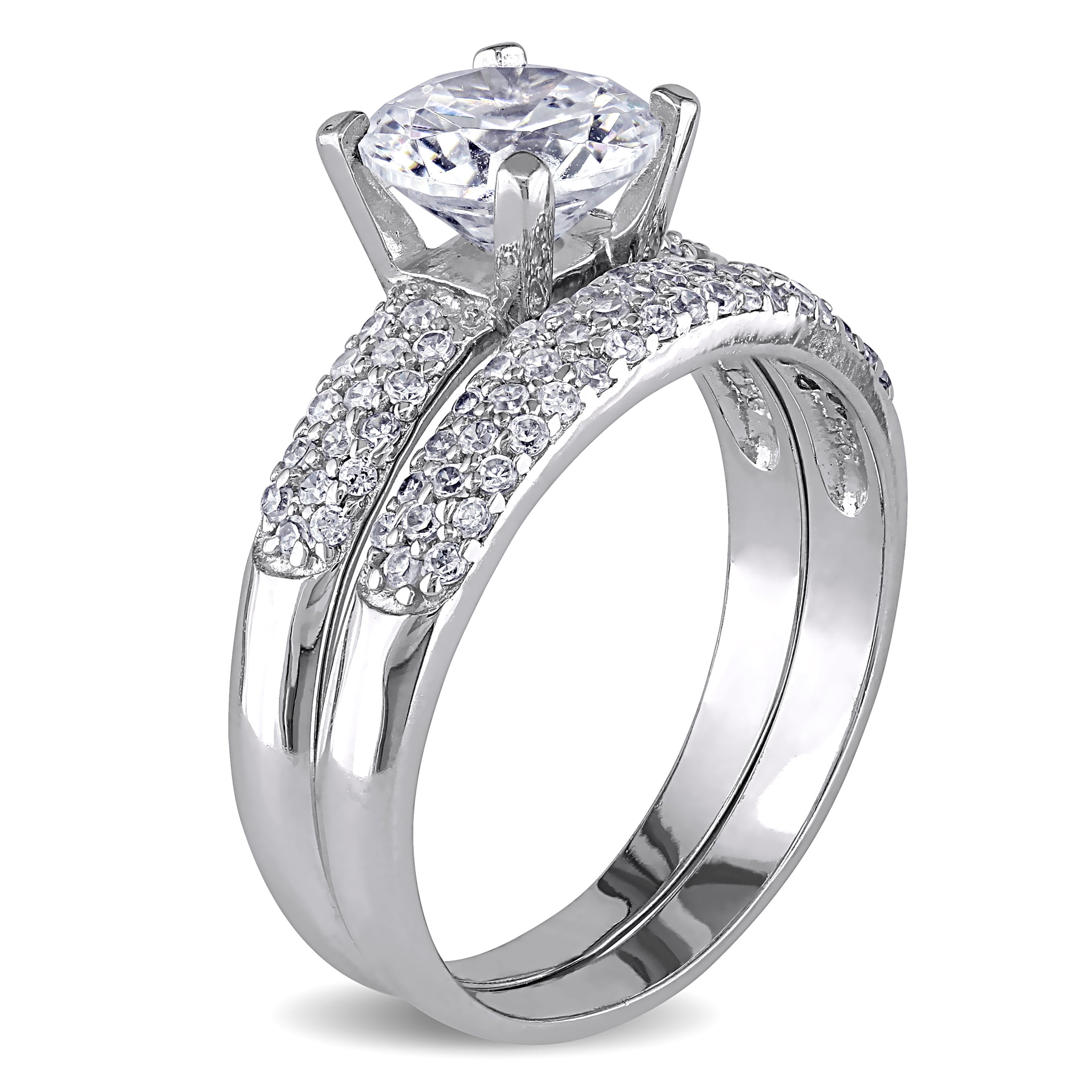 Everly Women's Cubic Zirconia Sterling Silver Bridal Set