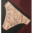 thumbnail image 4 of Hanky Panky Daily Lace High Cut Thong (771851),XS,Taupe, 4 of 5
