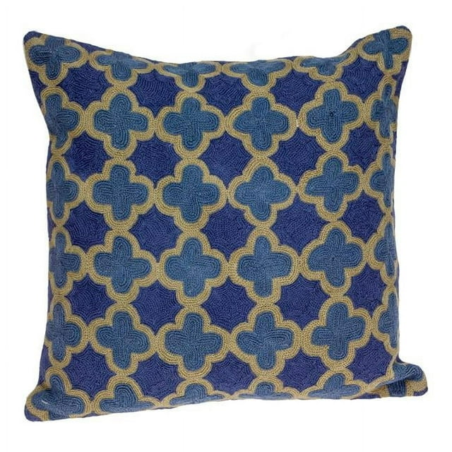 Parkland Collection PILH21071P Housse de Coussin Accent Calix Bleue avec Insert en Poly