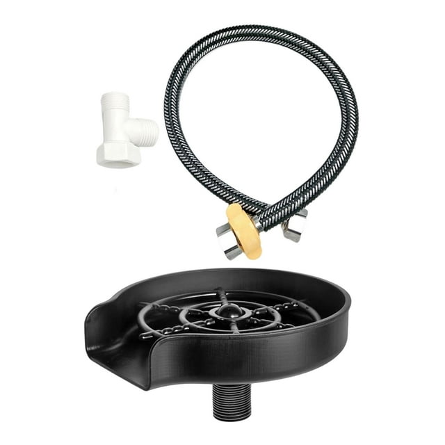 Rociador de fregadero de cocina de plástico, accesorios para fregadero de cocina, enjuagador de tazas, dispositivo de descarga Juego de arandelas de copa 1