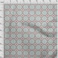 thumbnail image 4 of oneOone Cotton Flex White Fabric Geometric Fair Isle Pattern Craft Projects Decor Fabric Printed By The Yard 40 Inch Wide, 4 of 4