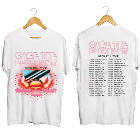 

Cage the Elephant - Neon Pill Tour 2024 Shirt Cage the Elephant Fan Shirt Cage the Elephant 2024 Tour Shirt Neon Pill 2024 Concert Shirt