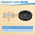 thumbnail image 2 of Uxcell Rubber Grommet 1-3/8", Round Rubber Hole Plugs  Firewall Plug Grommet Wire Cable Protection, Black 4 Pcs, 2 of 7