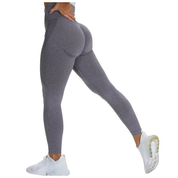 IROINNID Women's Pants Skinny Solid Color Hip-lifting Sports High-waist Yoga Pants Legging