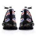 thumbnail image 6 of White Red Blue Tartan Plaid Walking Shoes for Men Woman Lightweight Tennis Fashion Elastic Sports Shoes Cushion Basketball Shoes, 6 of 7