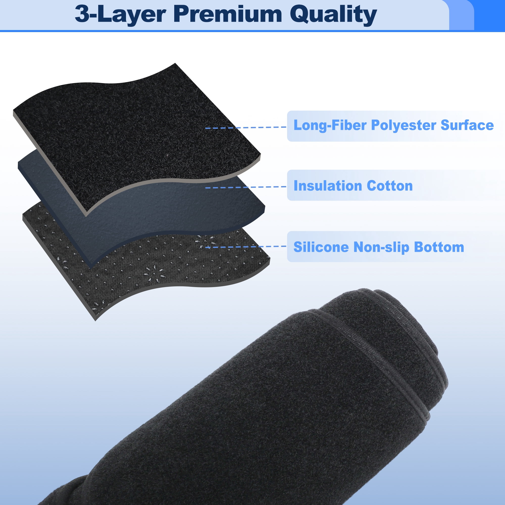 Unique Bargains Dashboard Mat Non-Slip Protector for Chevrolet Camaro RS 2016-2024