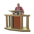 thumbnail image 1 of FixtureDisplays® 64 X 22.8 X 46" Large Church Pulpit, Deluxe Podium Lectern, Debate Speech Wedding Event Funeral 14305, 1 of 12