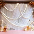thumbnail image 3 of DIY Pearl Garland Kit, 20 Large Faux Pearl Beads with Needle & String, Wedding Balloon Arch Decor, Bridal Shower Backdrop, 3 of 8