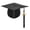 Black, variant on TOPTIE Adult Graduation Cap with Tassel 2026 for High School & Bachelor-Black