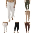 thumbnail image 3 of Mens Medieval Renaissance Pirate Lace-Up Pants Gothic Cosplay Costume Trousers, 3 of 12