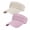 Pink + Beige, variant on 2Pcs Women's High Ponytail Sun Visor Hat, Open-Top Breathable UV Protection Sports Cap for Ponytails, Ideal for Running, Hiking and Outdoor Activities