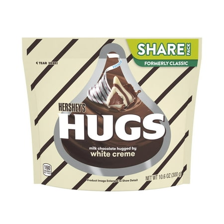 HERSHEY'S HUGS Candy, 10.6 oz, 3 Pack