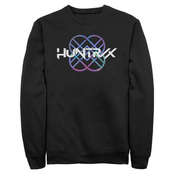 Mens KPop Demon Hunters Huntrix Holographic Logo Sweatshirt