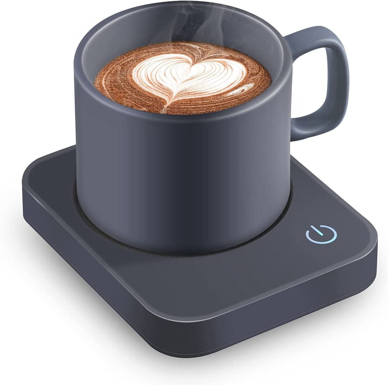 Water Auto Shut Off,Black Coffee Heater Cocoa and Milk Desktop Electric Beverage Mug Cup Warmer Coaster for Heating Tea 
