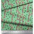 thumbnail image 3 of Soimoi Velvet Fabric Leaves,Floral & Honey Bee Insects Print Sewing Fabric Yard 58 Inch Wide, 3 of 3