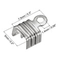 thumbnail image 2 of 400Pack Fold Over Cord Ends, 5x7.5mm Terminators Crimp End Tips for Leather Ribbon, Metallic Black, 2 of 7