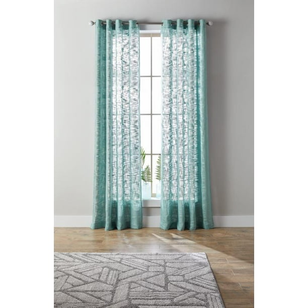 Better Homes Gardens Slub Sheer Single Window Curtain Panel Com Better Homes Gardens Slub Sheer, Better Homes And Garden Curtains