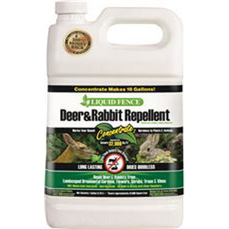 - Liquid Fence Deer And Rabbit Repellent, Concentrate, 1 Gallon