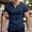 Navy, variant on Men's Summer Style Ribbed Knit Tee Slim Fit Breathable Casual Basic Top for Daily Wear and All-Season Comfort