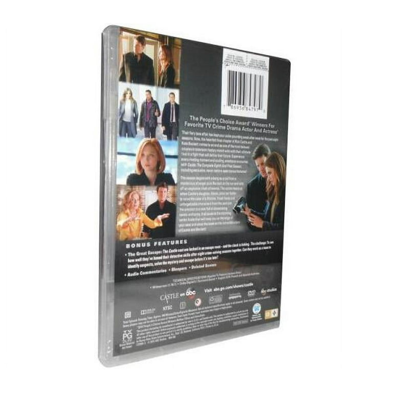 Castle 1-8 Seasons Full 60 Discs DVD New Sealed Series (Sleeveless Open)
