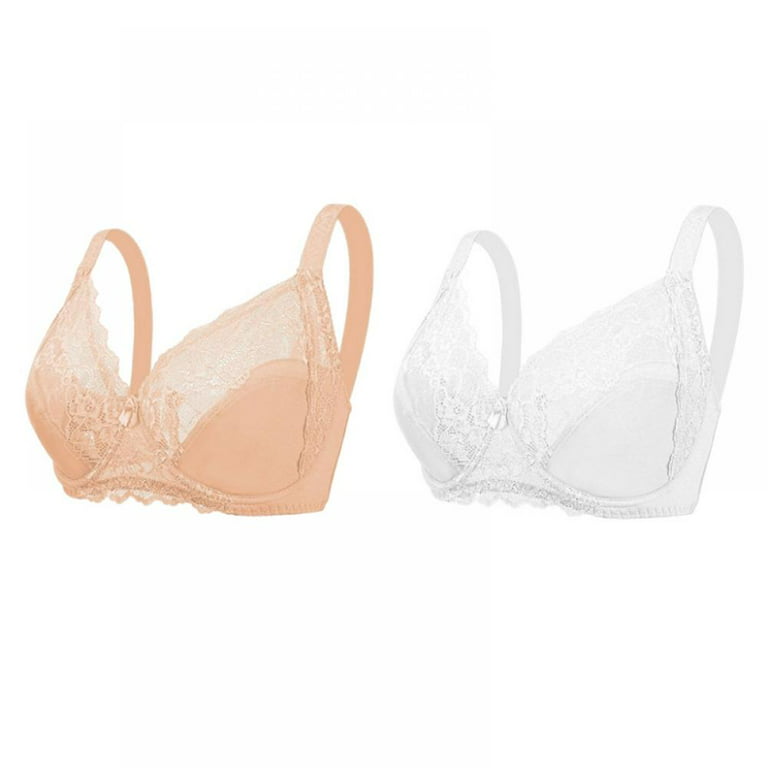 Lace Bra for Women with Support Push up - Seamless Bralette Push