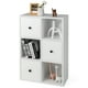 thumbnail image 1 of Costway Gabinete de Almacenamiento con Cajones, Estantería de 4 Niveles con Dispositivo Antivuelco & Almohadillas Antideslizantes para Pies, Marrón Rústico/Blanco, 1 of 3