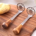 thumbnail image 4 of TIELUTT Presse-Purée et Presse-Purée en Acier Inoxydable Robuste, Presse-Aliments Commercial, Ergonomique et Confortable, Indispensable pour Appartement, Ensemble de Pierres Chauffantes pour Pain, Appareils de Cuisson pour Hommes, Porte-Monnaie pour la Maison, Mignonne Cuisine, 4 of 8