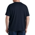 thumbnail image 3 of Big and Tall Essentials by DXL Men's Short-Sleeve Crewneck T-Shirt, Total Eclipse, 3XL, Pack of 2, 3 of 6
