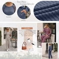 thumbnail image 2 of SUNBS Two Piece Sets Womens Lounge Sets Fall Wide Leg Pants with Pocket Matching Sets Crew Neck Top Casual Pajamas Sets Clothes, 2 of 9